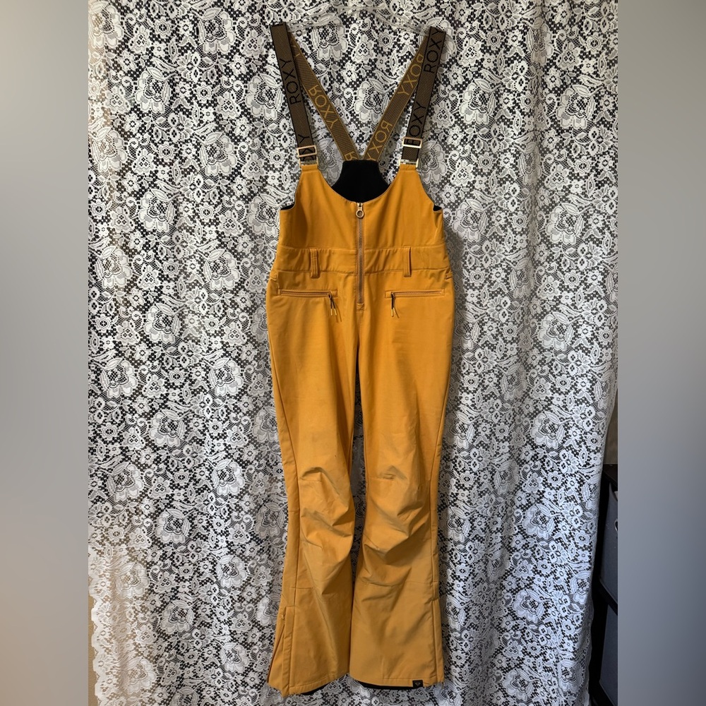 Perfect condition ROXY yellow ski bibs!!! Women’s size large!!